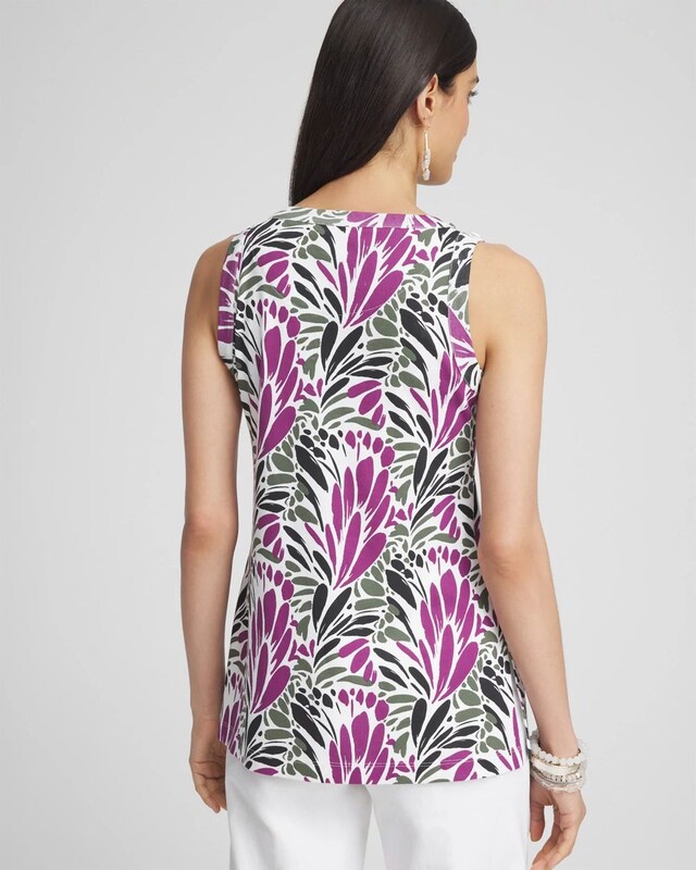 Floral Button Detail Tunic - image 3